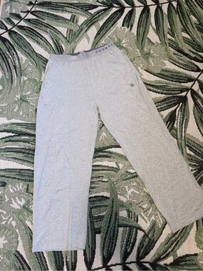 YoungLA Light Gray Lounge Pants with Elastic Logo Waistband Large